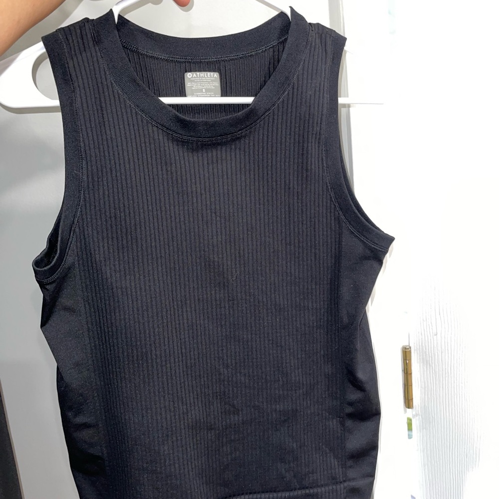 Athleta Midnight Black Sleeveless Top